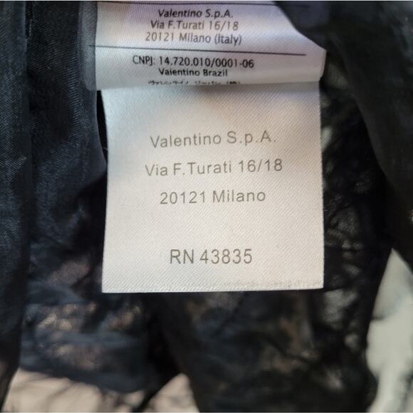 RED Valentino Black and White Chevron Dress - Picture 10 of 13